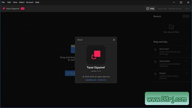 Topaz Gigapixel AI 图片无损放大软件截图