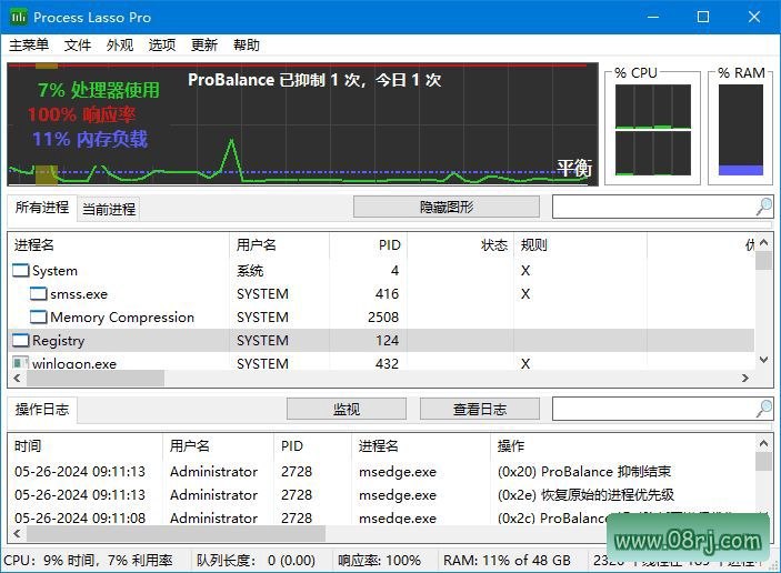Process Lasso(进程优化工具) v18.2.2.10 多语便携版